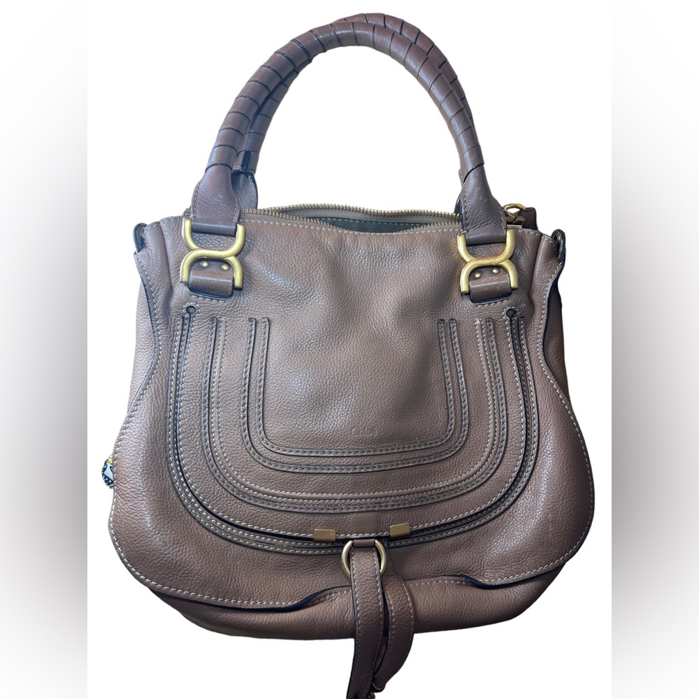 Chloe Medium Marcie Leather Satchel Handbag